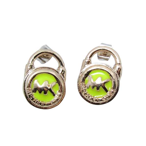 Michael Kors Astor Logo Green Earrings