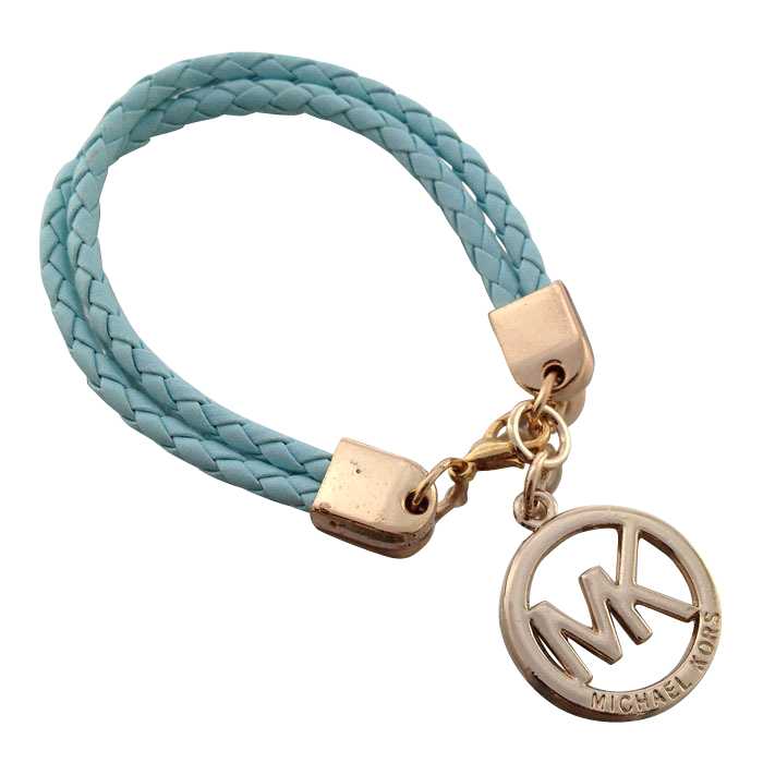 Michael Kors Braided Logo Blue Bracelets