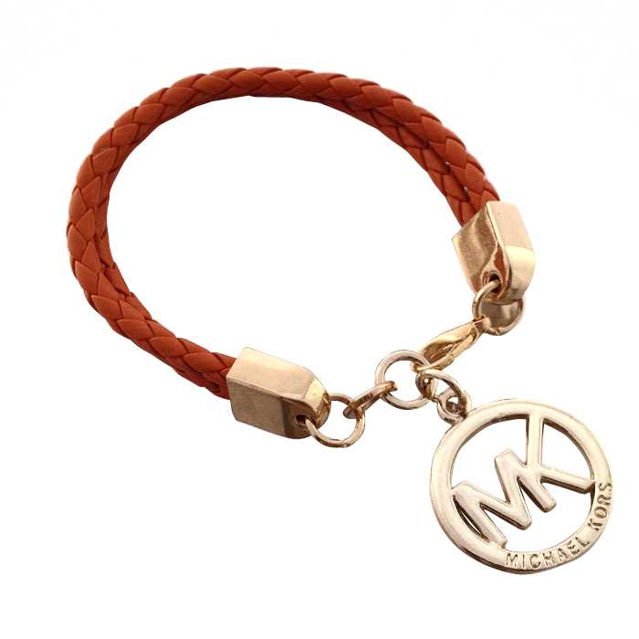 Michael Kors Braided Logo Brown Bracelets