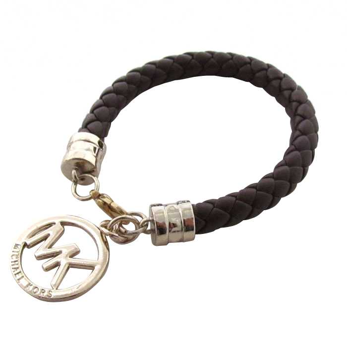 Michael Kors Braided Logo Coffee Bracelets