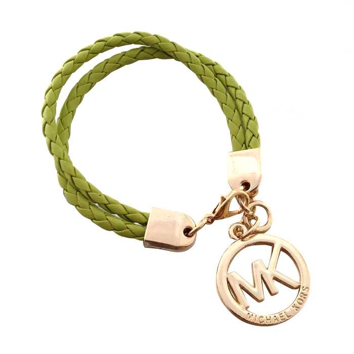 Michael Kors Braided Logo Green Bracelets