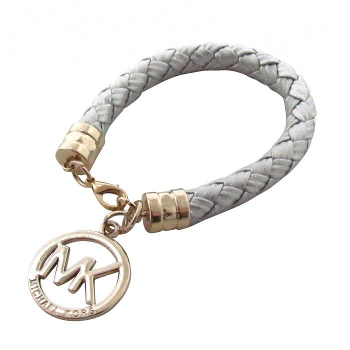 Michael Kors Braided Logo Grey Bracelets