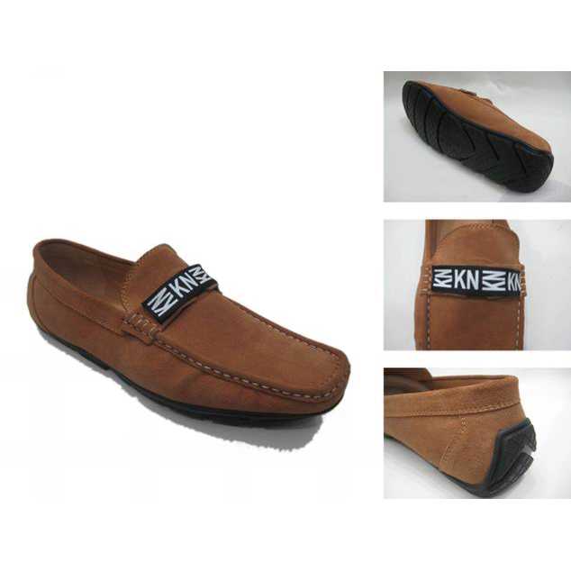 Michael Kors Suede Logo Flat Large Brown Shoes