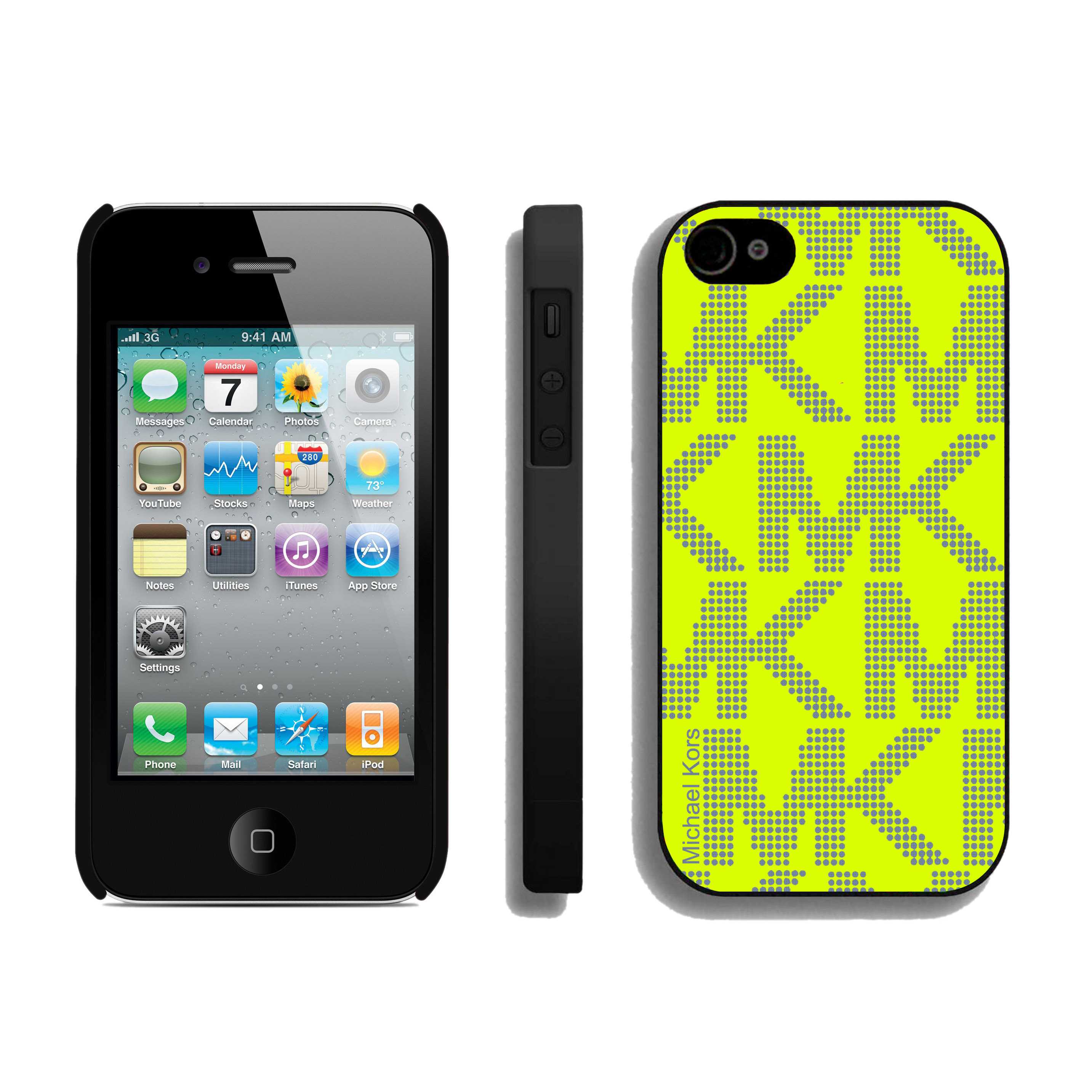 Michael Kors Big Logo Signature Green iPhone 4 Cases