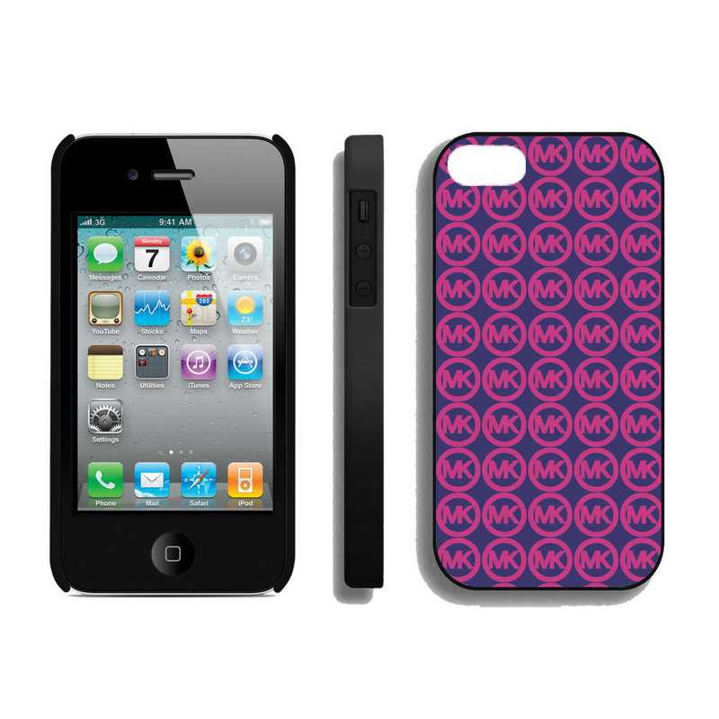 Michael Kors Logo Monogram Purple Pink iPhone 4 Cases