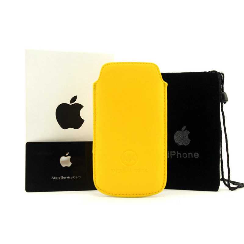 Michael Kors Saffiano Yellow iPhone 4 Cases