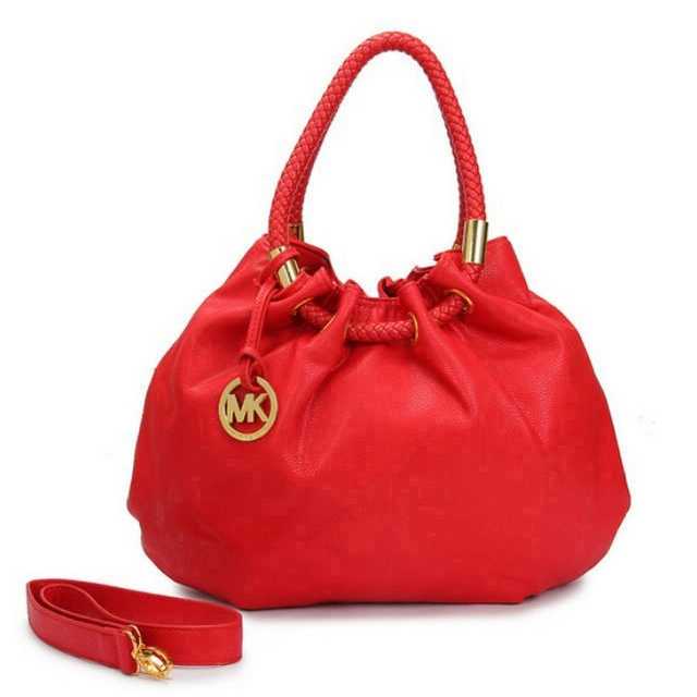 Michael Kors Marina Large Red Drawstring Bags
