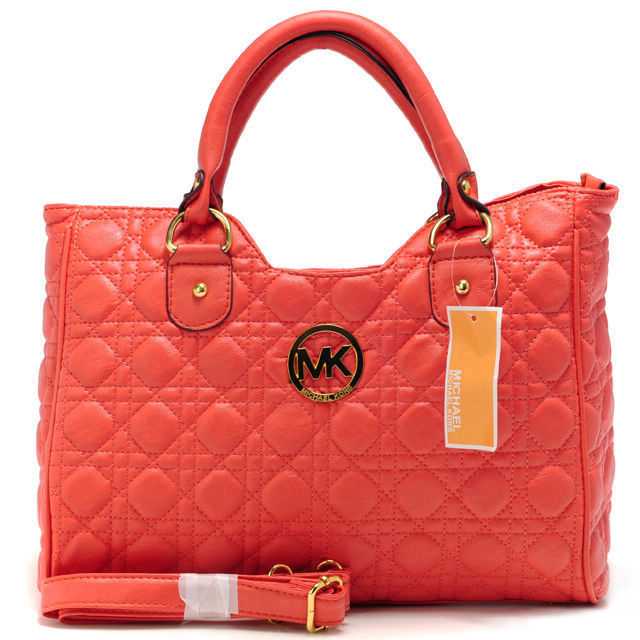 Michael Kors Fulton Quilted Large Red Satchels