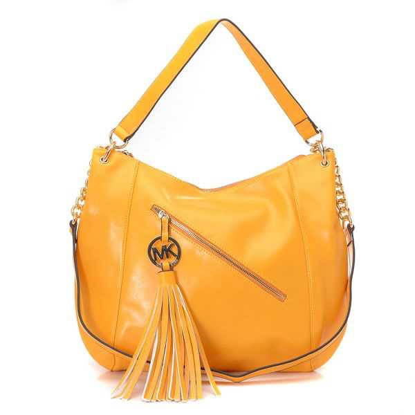 Michael Kors Chain Large Yellow Shoulder Bags