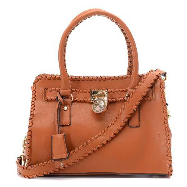 Michael Kors Braided Small Brown Totes