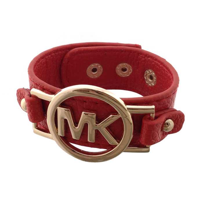 Michael Kors Leather Logo Red Bracelets